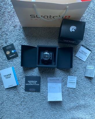 Swatch x Omega “Mission to the Moonphase” - black