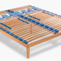 rete a doge matrimoniale in legno