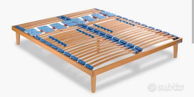 rete a doge matrimoniale in legno