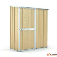 Casetta box giardino Acciaio 155x100 50kg beige