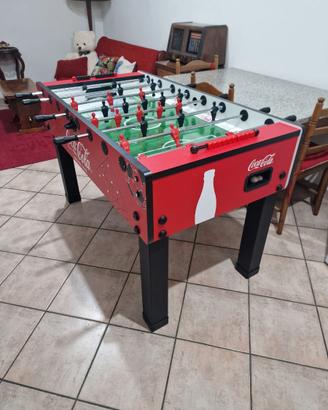 Calcio balilla Coca-Cola aste telescopiche nuovo