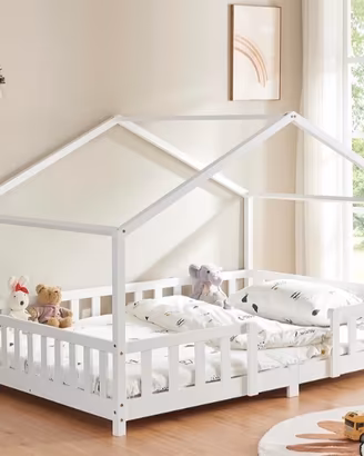 Struttura letto casetta  montessori e materasso