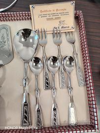 Set di posate vintage placcate in argento