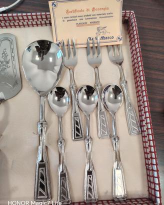 Set di posate vintage placcate in argento