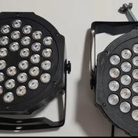 3 fari led Rgb 36W con 36 led