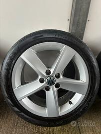 Cerchi lega vW Polo 6r da 16 pollici con gomme