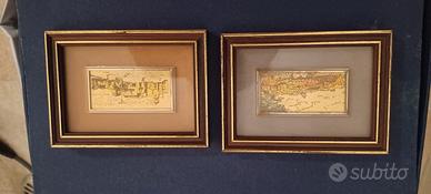 Quadri su foglia oro