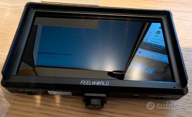 Feelworld FW568 monitor portatile 5,5" a batteria