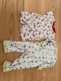 Set 2 pigiami primavera/estate 12 mesi