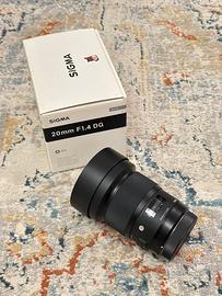 Sigma 20mm f1.4 DG canon ef