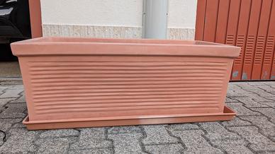 Fioriera "big" rettangolare con sottovaso