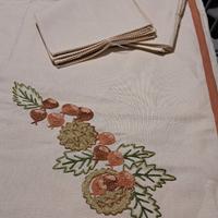 Tovaglia mistolino c/tovaglioli 12 p. finemente de