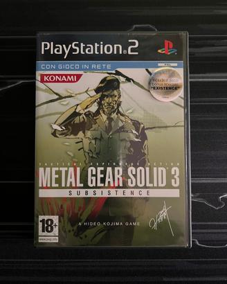 Metal Gear Solid 3 Subsistence PS2 PAL ITA