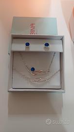 Parure collana,orecchini e bracciale