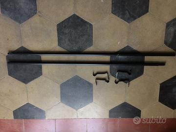 2 pali tenda Ikea telescopici con staffe