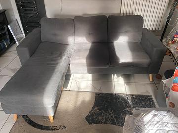 Divano Angolare Grigio