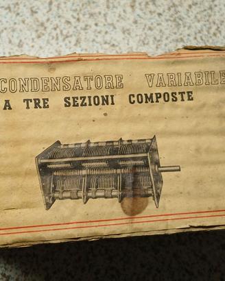 Condensatore Variabile ad Aria Geloso