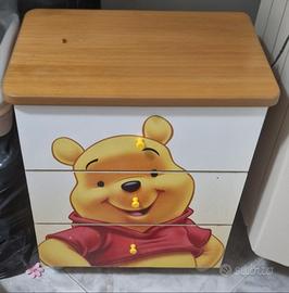 Armadietto settimino comodino whinny the pooh