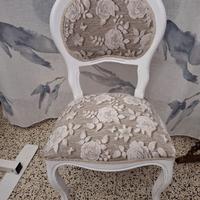 sedia rivisitata in stile shabby chic 