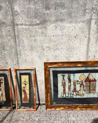 Quadri etnici con cornice artigianale