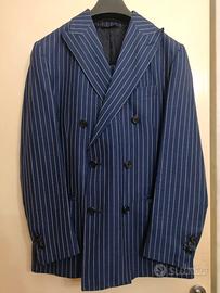 Abito doppiopetto uomo blu tg. 46 - E. Zegna
