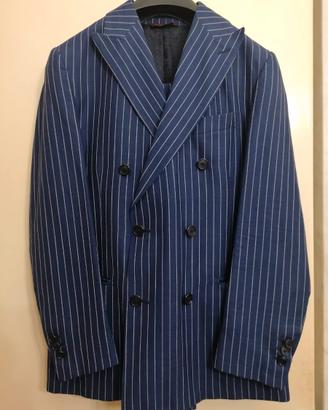 Abito doppiopetto uomo blu tg. 46 - E. Zegna