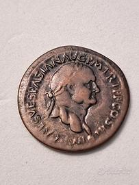 Riproduzione moneta romana Vespasiano