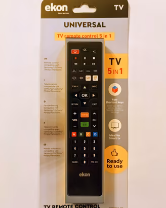 Telecomando Universale TV 5 in 1 Pronto all'Uso