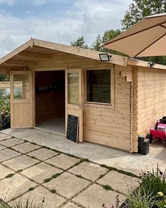 CASETTA DI LEGNO OFFENBURG 2  410x410x256h