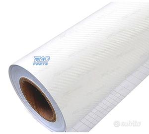VINILE ADESIVO EFFETTO CARBONIO BIANCO