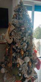 Albero di natale innevato 2.10 mt