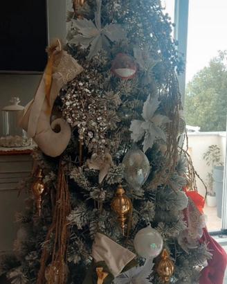 Albero di natale innevato 2.10 mt