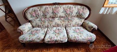 poltrona e divano stile Luigi Filippo