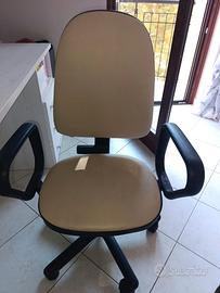 sedia da scrivania con rotelle 