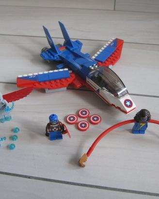 LEGO 76076 Captain America Jet Pursuit Marvel Aven