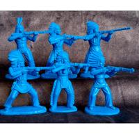 SOLDATINI DI PLASTICA TNSOLD INDIANI DDR. 6 FIGURE