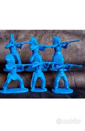 SOLDATINI DI PLASTICA TNSOLD INDIANI DDR. 6 FIGURE