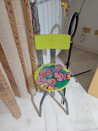 sedia stanzetta dipinta