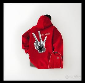 Felpa con stampa di law one piece