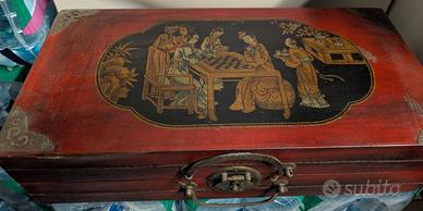 Scacchiera Cinese d'Epoca Realizzata a Mano