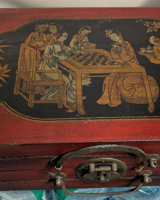 Scacchiera Cinese d'Epoca Realizzata a Mano