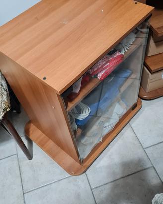 porta tv con vetro