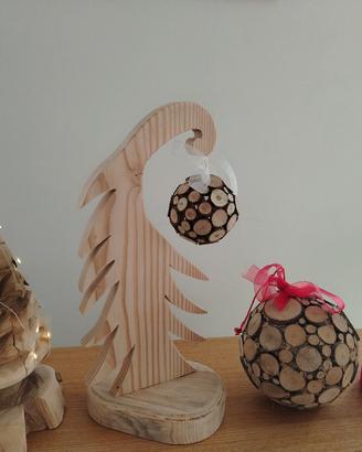 oggetti in legno natalizi