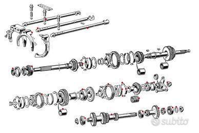 RICAMBI PER REVISIONE CAMBIO ALFA ROMEO GIULIA ,GT