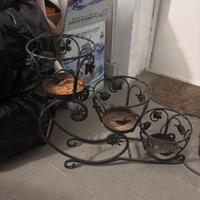 Supporto per piante triplo vintage