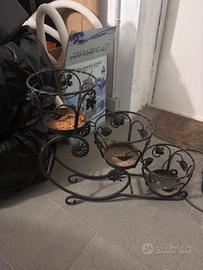 Supporto per piante triplo vintage