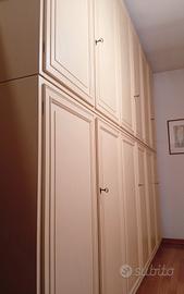 armadio a muro legno 6 ante bianco