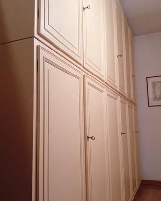 armadio a muro legno 6 ante bianco