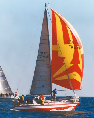 Barca a Vela d'epoca, 1978, progetto Sangermani,