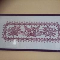 Quadro di ricamo fatto a mano